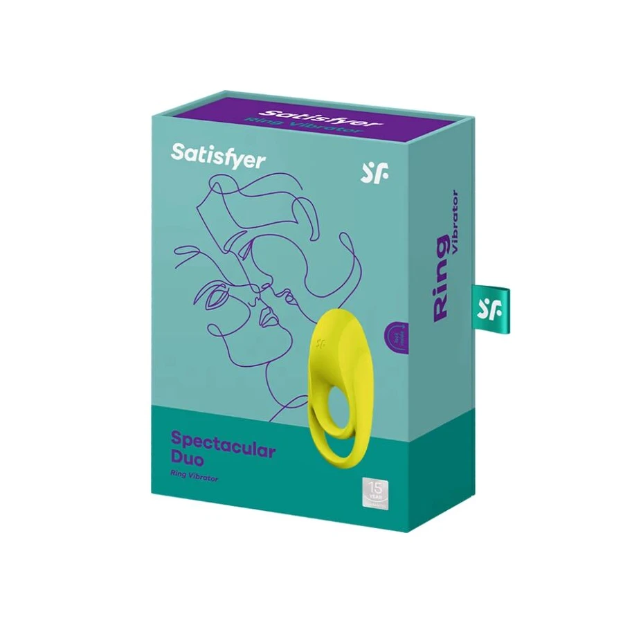 SATISFYER SPECTACULAR DUO RING VIBRAATOR KOLLANE